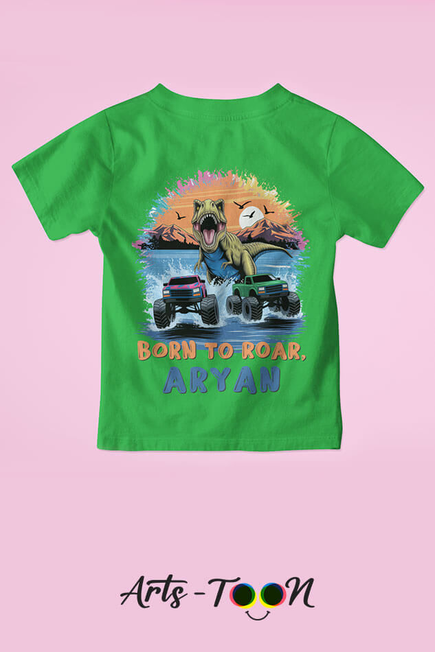 Born To Roar T-Shirts – Personalized Name Tees for Kids, Toddlers & Babies