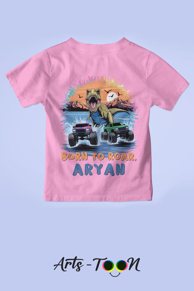 Born To Roar T-Shirts – Personalized Name Tees for Kids, Toddlers & Babies