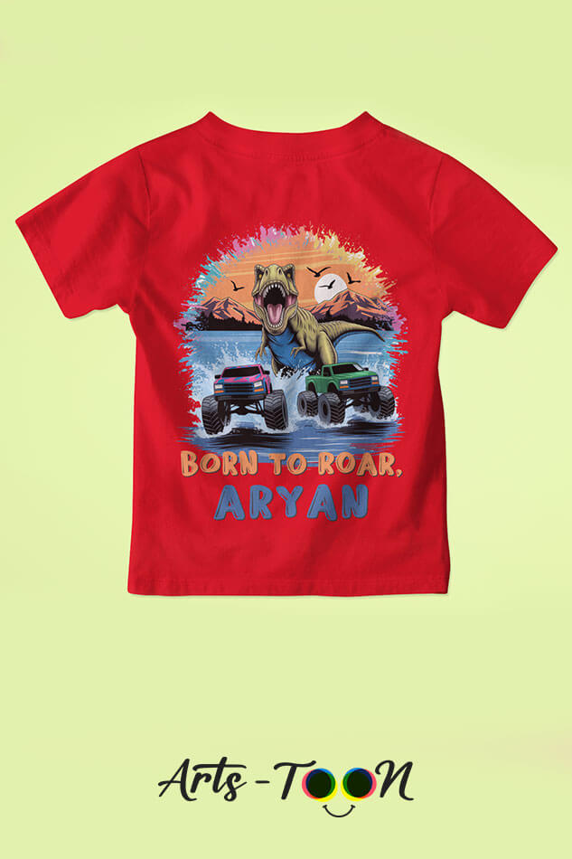 Born To Roar T-Shirts – Personalized Name Tees for Kids, Toddlers & Babies