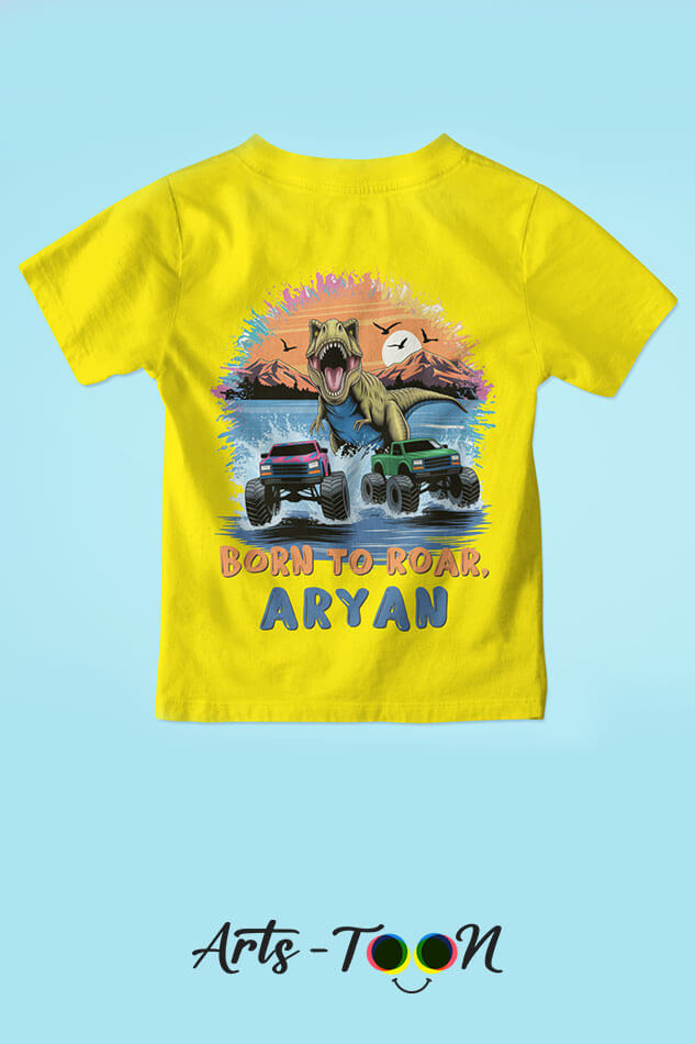 Born To Roar T-Shirts – Personalized Name Tees for Kids, Toddlers & Babies