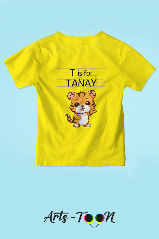 Personalized Alphabet Kids T-Shirts – Custom Name Tees for Toddlers & Babies