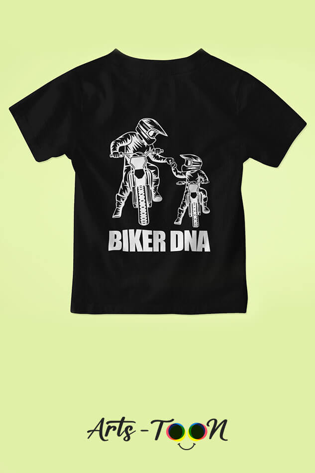 Biker DNA Kids Tshirts – Cool, Comfy Tees for Little Riders!