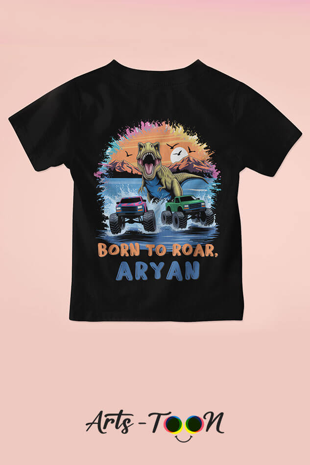 Born To Roar T-Shirts – Personalized Name Tees for Kids, Toddlers & Babies