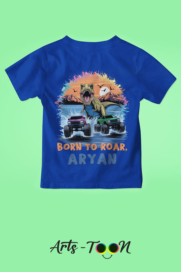 Born To Roar T-Shirts – Personalized Name Tees for Kids, Toddlers & Babies